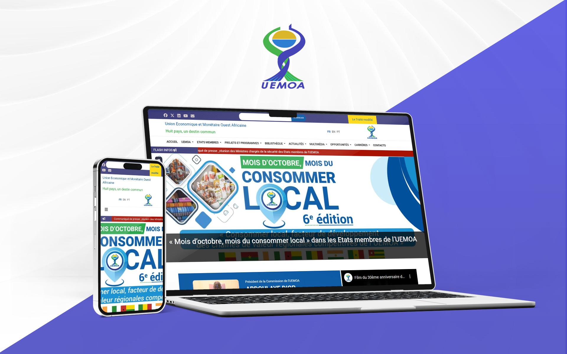 Portail web de la Commission de l'UEMOA